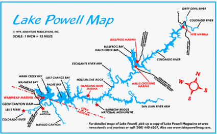 Lake Powell Overview Map